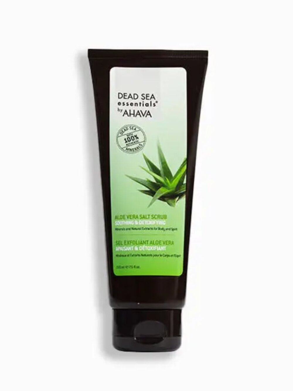 AHAVA Dead Sea Essentials Aloe Vera Salt Scrub --220ml/7.5oz New/Sealed